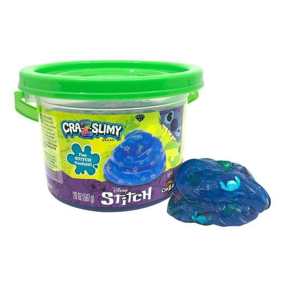 Cra-Z-Slimy Disney Stitch Slime Bucket – Blue 20 oz