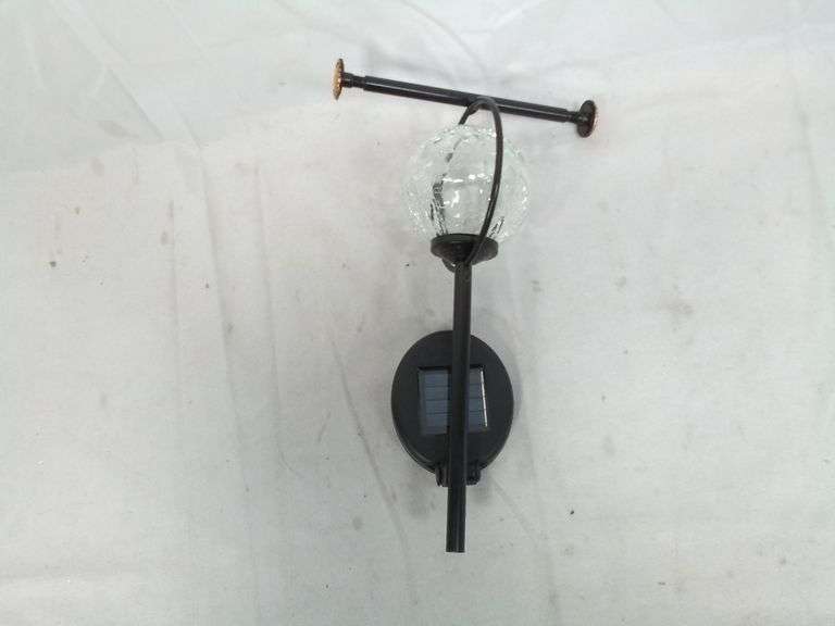 Solar Crackle Glass Ball Path Light