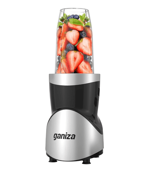 Ganiza Countertop Smoothie Blender – Black/Silver 120V-60Hz 2.92A GB10
