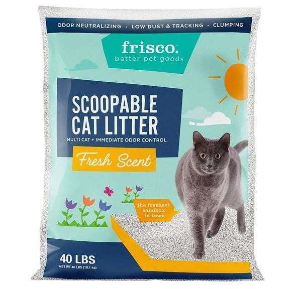 Frisco Multi-Cat Scoopable Cat Litter Fresh Scent – 40lbs