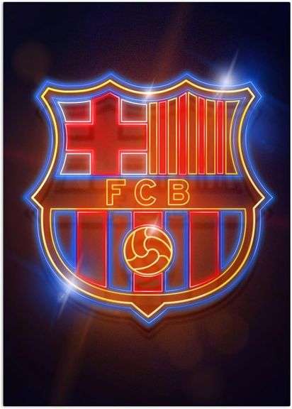 Displate, Official FC Barcelona Metal Poster, 17.5" x 12"