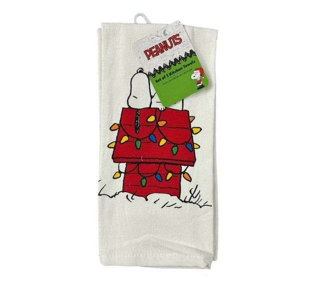 Best Brands Peanuts Kitchen Towels Set – 16" x 26" 2 Count