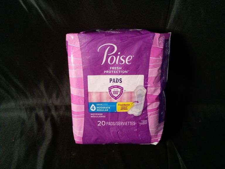 Poise, Fresh Protection Incontinence Pads, Moderate Regular, 20 Pack