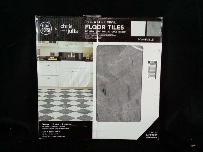 FloorPops! X Chris Loves Julia Peel & Stick Vinyl Floor Tiles – Bonneville
