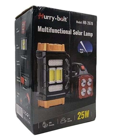 Multifunctional Solar Lamp, LED White Light HB-2678