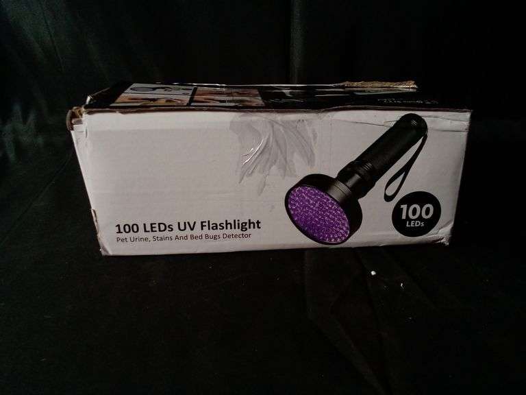 100 LED UV Flashlight – Pet Urine, Stain & Bed Bug Detector