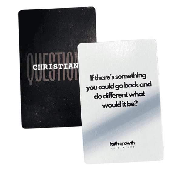 Lot of 14 Christian Question Cards Game – Initiative Faith Growth Question Cards