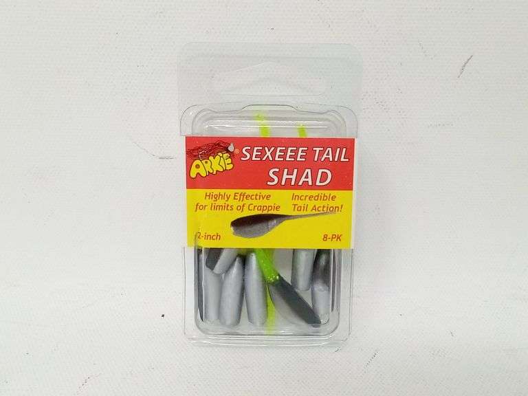 Arkie, Sexxee Tail Ozark Shad, 2", 8 Pack