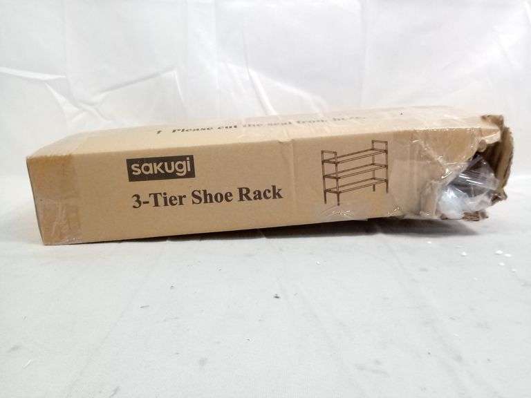 Sakugi 3-Tier Shoe Rack – Black