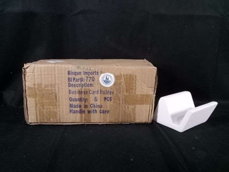 Bisque Imports, Business Card Holders, 6 Pieces 770
