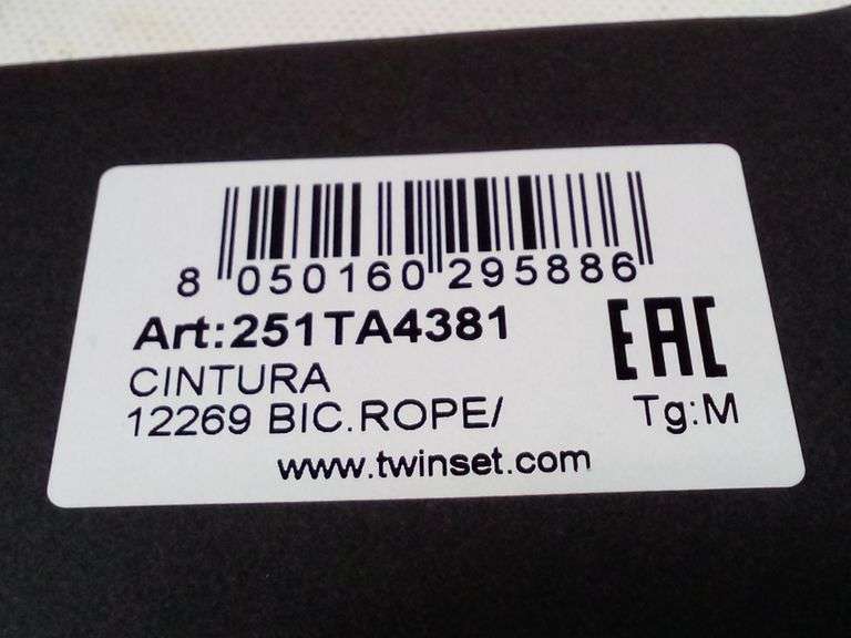 Twinset, Cintura Reversible Leather Belt With Oval T Buckle