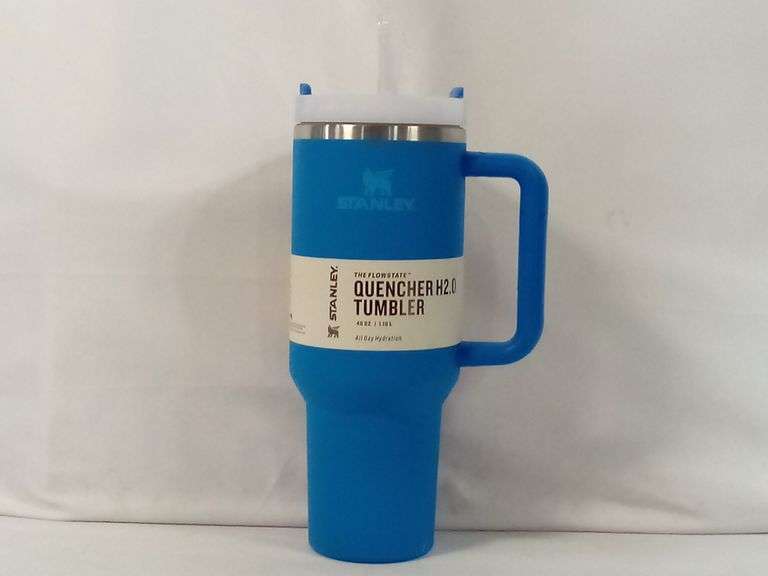 Stanley Flowstate Quencher H2.0 Tumbler with Straw & Handle – Blue 40 oz