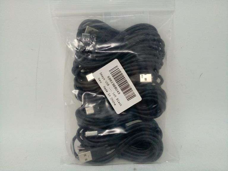 Lot Of 10 Smays, USB C Charger Cable, Black