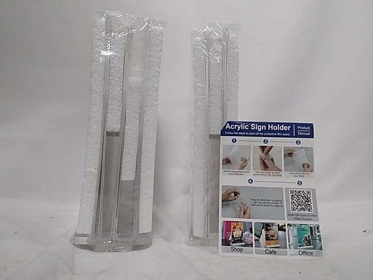 Product Manual Acrylic Sign Holder – Clear