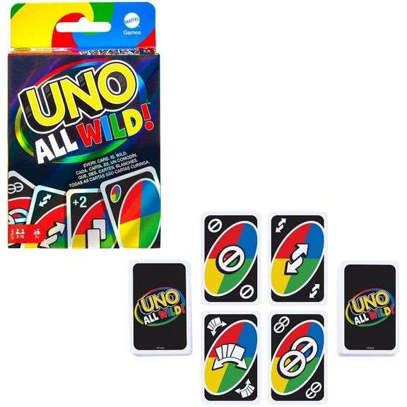 UNO, All Wild Card Game, No Matching, All Cards Deck