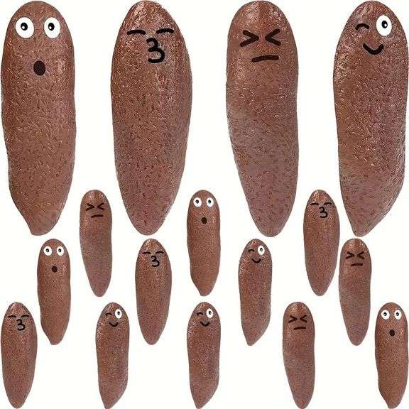 Poop Finger Slingshot Flying Rubber Poo Toys Bulk