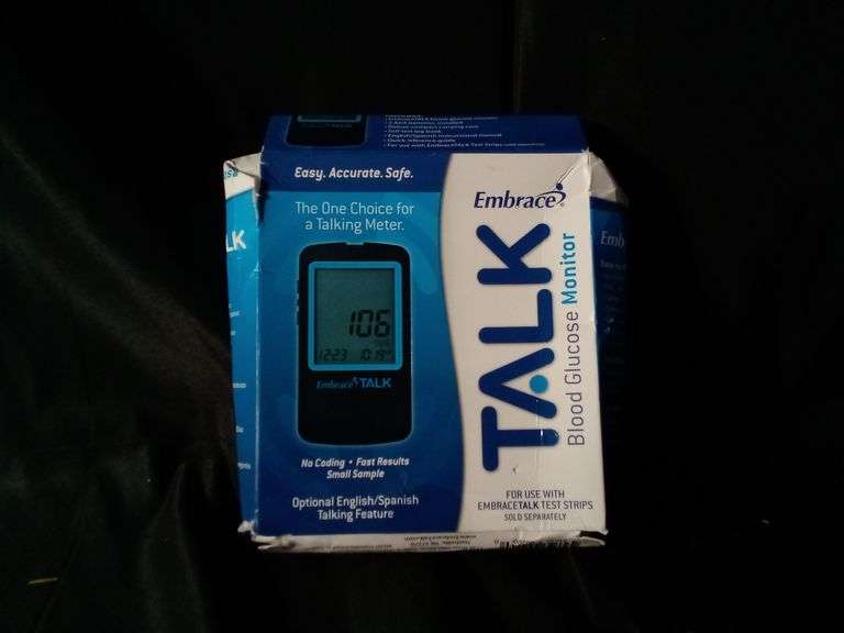 Embrace Talking Blood Glucose Meter