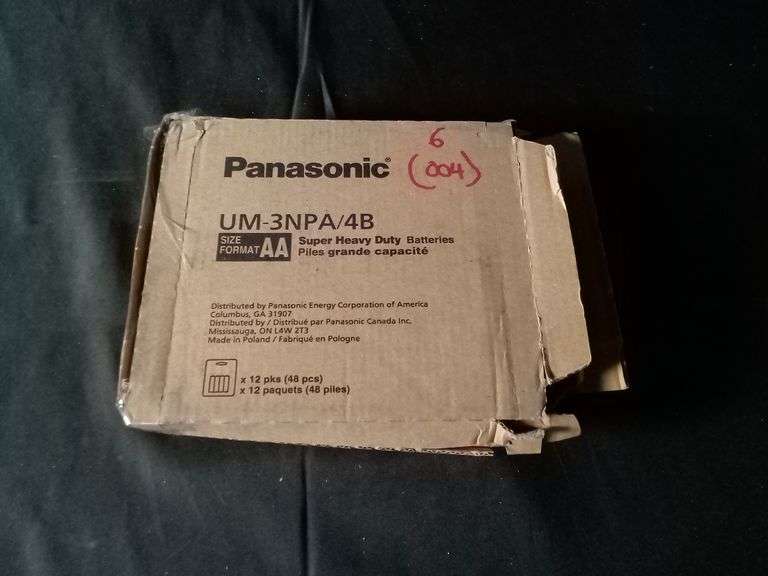 Panasonic Super Heavy Duty Power AA Carbon Zinc Batteries – 12 Packs (48 Pcs)