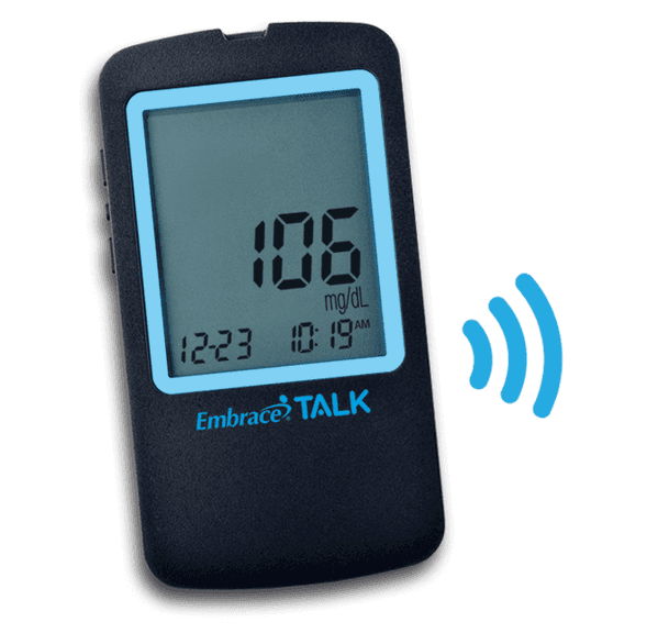 Embrace Talking Blood Glucose Meter