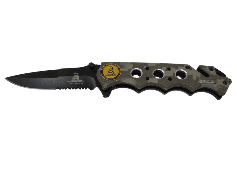 D.T.O.M Rescue Style Spring Assist Knife