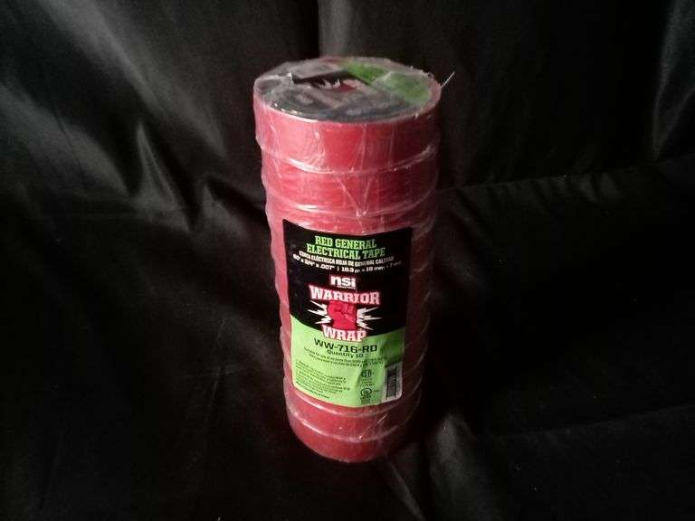 NSi Industries, Warrior Wrap Red General Electrical Tape, 10 Count WW-716-RD