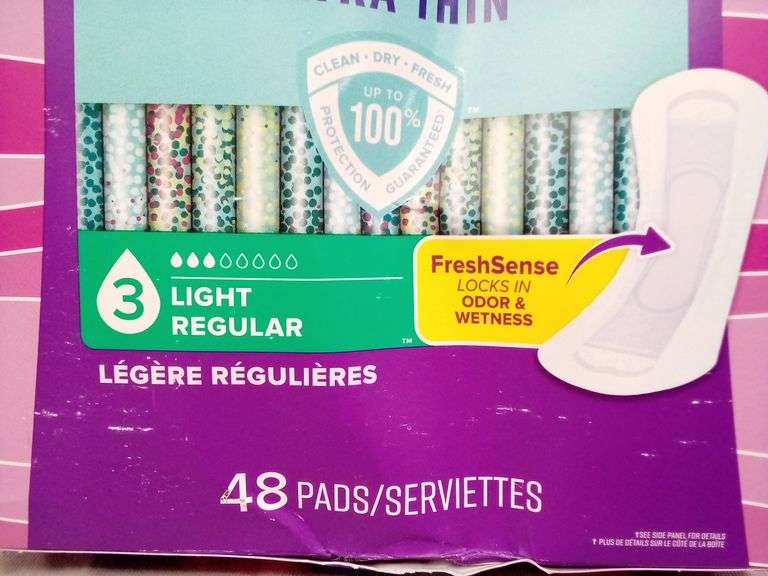 Poise, Fresh Protection Ultra Thin Incontinence Pads, 48 Pack