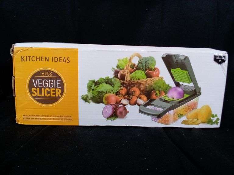 Set of 16 Kitchen Ideas Veggie Slicer – Grey/Green