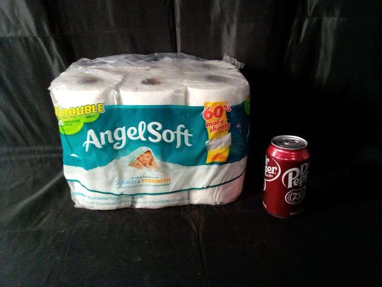 Angel Soft Unscented Bathroom Tissue – 2-Ply 12 Double Rolls
