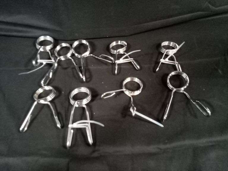 Lot of 10 Spring Clips for Trap Bar & Sports Equipment