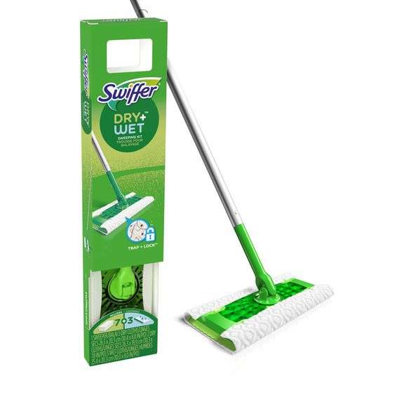 Swiffer Sweeper 2-in-1 Dry + Wet Floor Sweeping & Mopping Kit