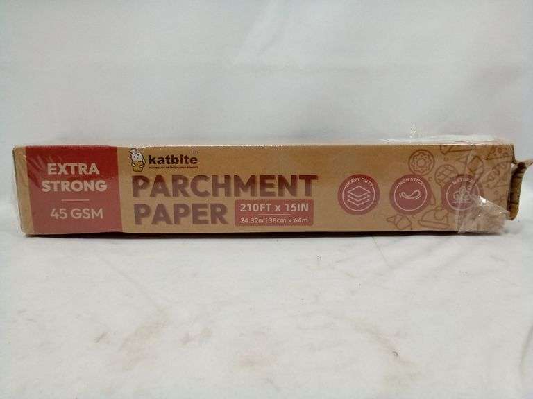 Katbite Heavy Duty Parchment Paper Roll – Brown 210' x 15" Extra Strong 45gsm
