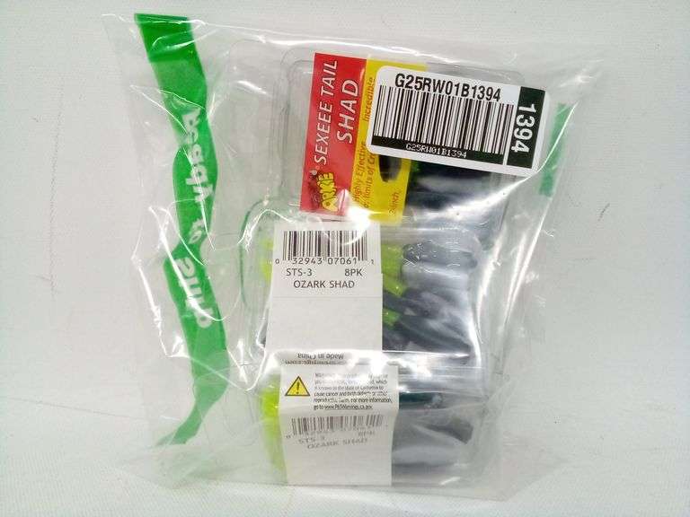 Arkie, Sexxee Tail Ozark Shad, 2", 8 Pack