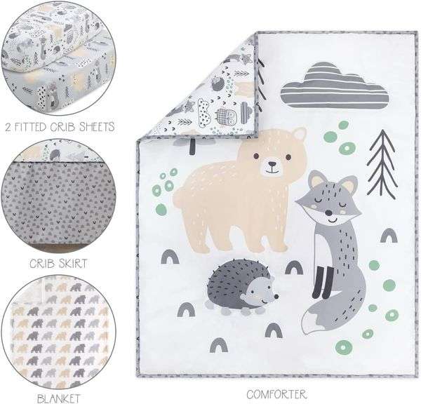 The Peanutshell Baby Crib Bedding Set – 5 Piece