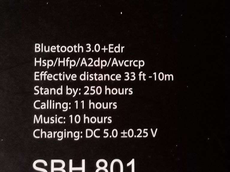 Seda, Wireless HD Bluetooth Headphones SBH 801, White