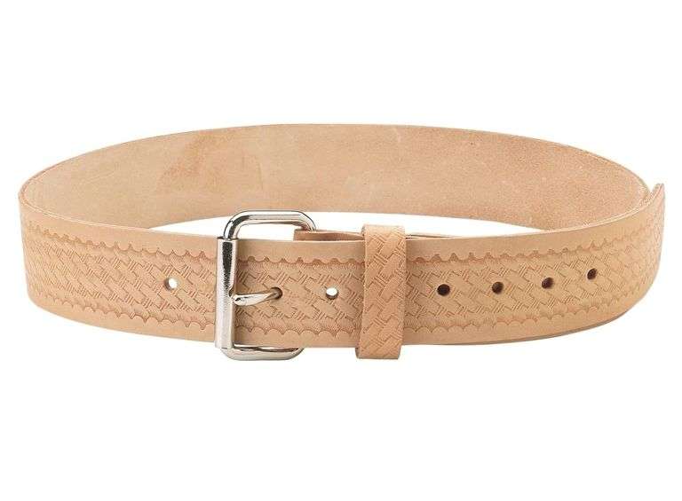 CLC Work Gear 2" Embossed Leather Work Belt – Beige E4521
