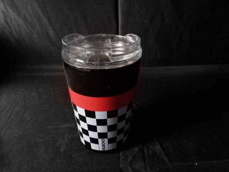 Igloo Checkers Stainless Steel Tumbler – Red/Black/White 12 fl oz