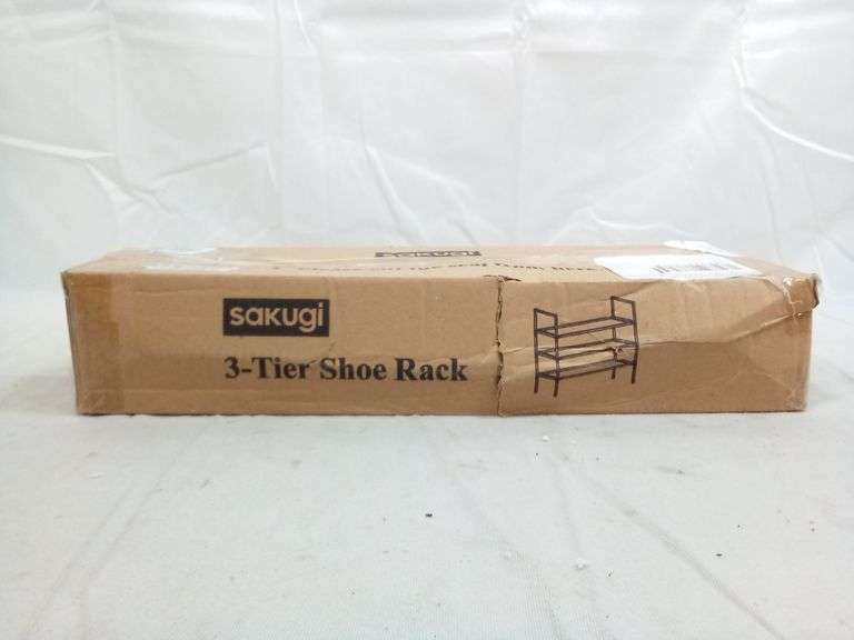 Sakugi 3-Tier Shoe Rack – Black