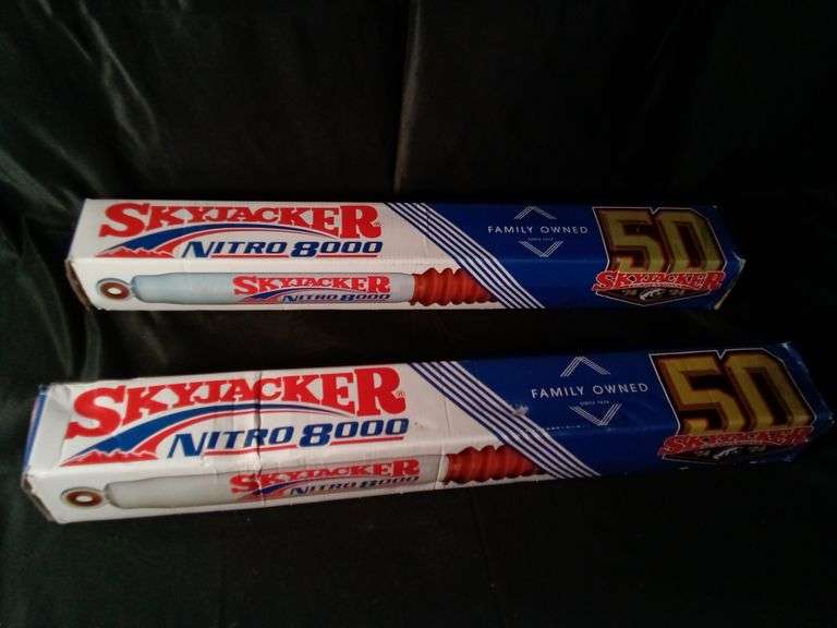 Lot of 2 SkyJacker Nitro 8000 Nitrogen Gas Charged Shock with Red Boot – N8079