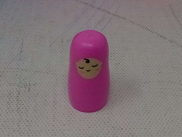 Pilot Stork Gender Reveal Nesting Doll, Girl Edition Surprise Toy