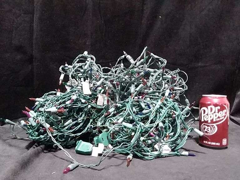 Indoor/Outdoor Christmas Lights – Green Wire