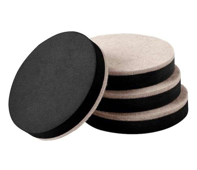 Lot of 3 3M Scotch Furniture Sliders – Round 3-1/2" 4 Count ea.