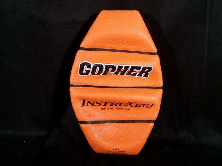 Gopher Sport, Instrux Rubber Basketball, Size 5