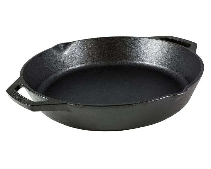 Lodge Cast Iron Seasoned Cast Iron Dual Handle Pan – Black 12"