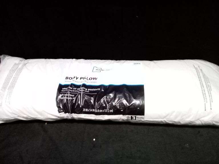 Mainstays Body Pillow – White 20" x 54"