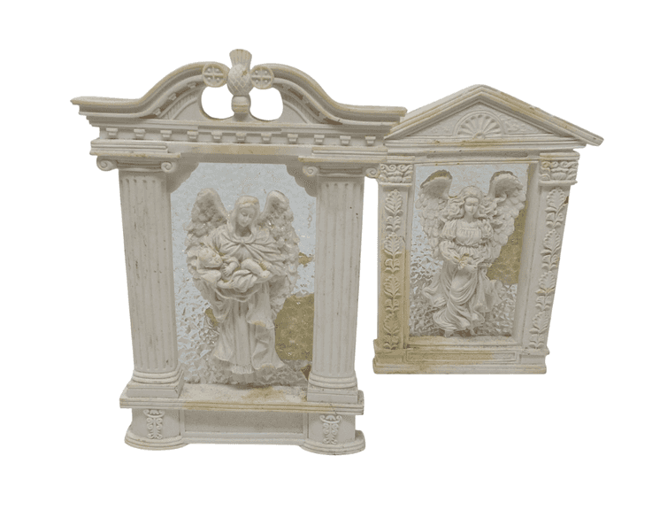 Set of 2 Angel Tea Candle Holders