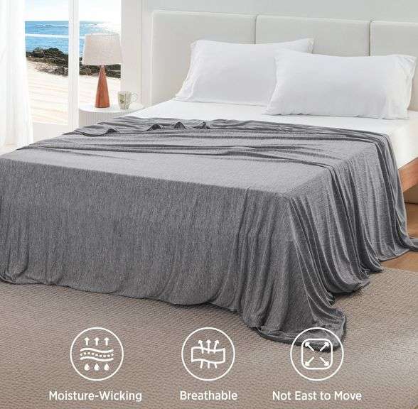 Bedsure, Cozy Cooling Blanket, Gray
