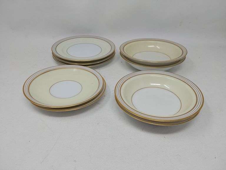 Set of 9 Noritake Medusa Small Plates and Bowls