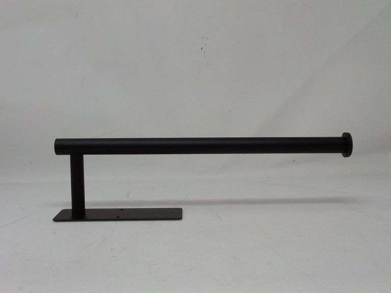 Self Adhesive or Wall Mounted Paper Towel Holder, Black