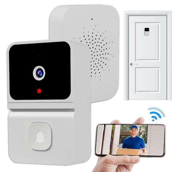 Mini Wireless Compact Doorbell CA108_WRLS_D8_WT