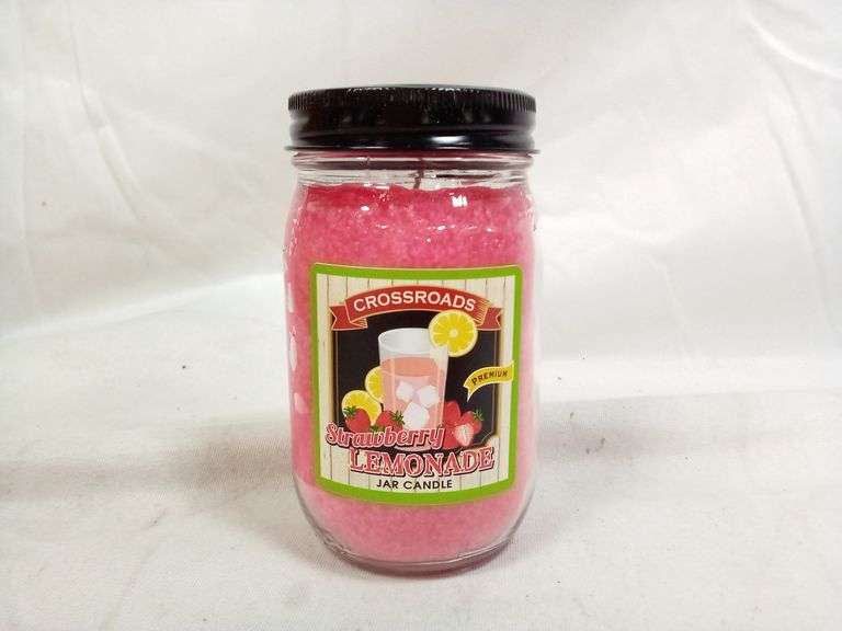 Crossroads Strawberry Lemonade Pint Jar Candle – 12 oz